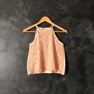 Laced halter top